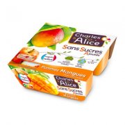 Charles & Alice - compotes sans sucres ajoutés