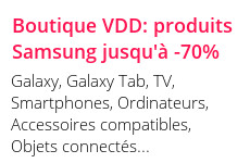 vente privée Boutique Samsung