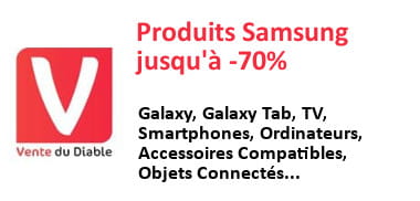 vente privée Boutique Samsung