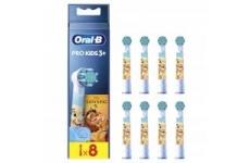 vente privée Oral-B Pro Kids Brossettes De Rechange Pour Enfants A Partir De 3 Ans, Pack De 8 Embouts Ronds, Têtes De Rechange ORIGINALES Conviennent Aux Brosses Electriques Oral B, Motif Roi Lion