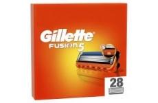 vente privée Gillette Recharges De Rasoir Fusion5 Pour Hommes, Pack De 28, AUTHENTIQUES, Cartouches Avec Bande Lubrifiante Et 5 Lames Pour Un Rasage Manuel Efficace, Compatibles Avec Les Manches De La Série Fusion