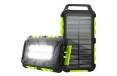 vente privée Chargeur Solaire 26800mAh PD 15W Batterie Externe Solaire avec Une Entrée Type-C Charge Rapide et 2 Ports USB Solar Power Bank Imperméable Compatible avec Téléphone Tablette Camping Vert