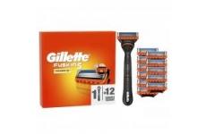 vente privée Gillette Rasoir Pour Homme Fusion5, Manche Réutilisable Et 12 Cartouches A 5 Lames Ultra-Affutées, Avec Bande Lubrifiante Améliorée Pour Le Rasage Du Visage Plus Confortable, 1 Recharge Par 20 Rasages