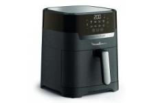 vente privée Moulinex Friteuse sans huile + Gril, Capacité XL 4,6L, Jusqu'à 6 personnes, 8 Programmes automatiques, Air Fryer, Ecran tactile digital, Température réglable, Easy Fry & Grill 2en1, EZ505810