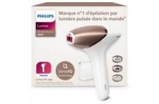vente privée Philips Lumea série 9000, Épilateur à lumière pulsée, alternative à l'épilation laser, technologie SenseIQ, 3 accessoires pour corps, visage et zones de précision, usage avec ou sans fil, BRI955/00