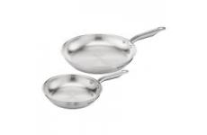 vente privée Tefal Virtuoso Lot de 2 poêles 24/28 cm, Induction, Garantie 10 ans, Acier inoxydable de qualité premium, Saisie parfaite, Recettes créatives E492S225