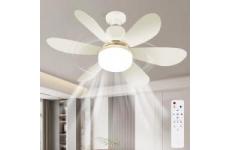vente privée Ulikey Ventilateur Plafond avec Lumiere, Lampe Ventilateur Plafonnier, Ventilateur avec Telecommande et Lumière, Silencieux, 3 Vitesses et 3 Températures de Couleur Dimmable, pour Salon y Chambre