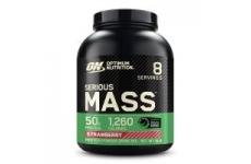 vente privée Optimum Nutrition Serious Mass Gainer en Poudre, Goût Fraise, 2.73kg, 8 Doses