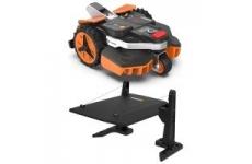 vente privée Pack WORX - LANDROID Vision 550m² WR205E + Garage de Protection Design (Caméra 4K + IA Adaptative, évite Les Obstacles, Coupe des Bordures, Multizone, précision sans réseau RTK ou antenne)