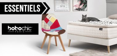 vente privée LES ESSENTIELS LITERIE ET MOBILIER BOBOCHIC