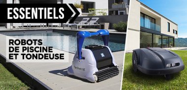 vente privée LES ESSENTIELS ROBOTS PISCINE ET TONDEUSES