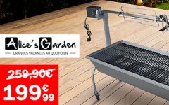 vente privée LES ESSENTIELS RÔTISSOIRE BARBECUE ALICE'S GARDEN
