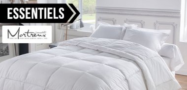vente privée LES ESSENTIELS OREILLERS, COUETTES ET TRAVERSIN