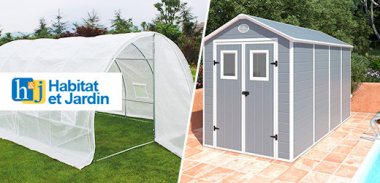 vente privée LES ESSENTIELS ABRIS ET SERRES DE JARDIN