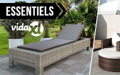 vente privée LES ESSENTIELS TRANSATS, CHAISES LONGUES ET LITS DE JARDIN