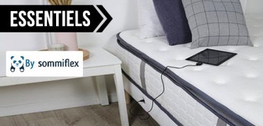 vente privée LES ESSENTIELS LITERIE SOMMIFLEX