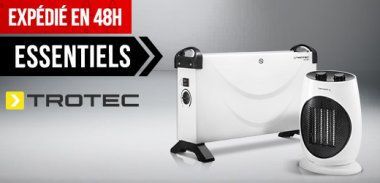 vente privée LES ESSENTIELS CHAUFFAGE & ELECTROPORTATIF TROTEC