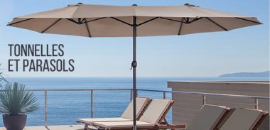 vente privée LES ESSENTIELS TONNELLES ET PARASOLS