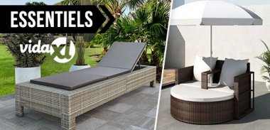 vente privée LES ESSENTIELS TRANSATS, CHAISES LONGUES ET LITS DE JARDIN
