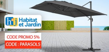 vente privée LES ESSENTIELS PARASOLS HABITAT ET JARDIN