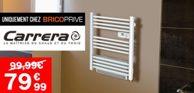 vente privée LES ESSENTIELS SÈCHE SERVIETTE 500W + SOUFFLERIE 1000W CARRERA