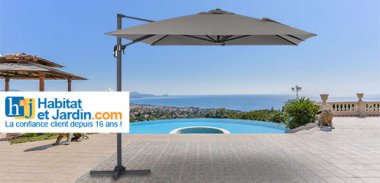 vente privée LES ESSENTIELS PARASOLS HABITAT ET JARDIN