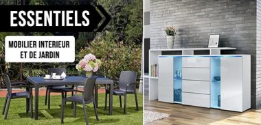 vente privée LES ESSENTIELS MOBILIER INTERIEUR ET DE JARDIN