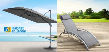 vente privée LES ESSENTIELS PARASOLS ET BAINS DE SOLEIL - HABITAT ET JARDIN