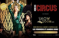 vente privée Menu privilège pour 2 avec placement VIP et champagne aux Docks Circus