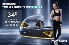 vente privée Séance de vacu-bike avec Point Soleil Bastille