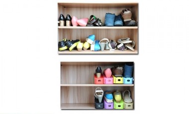 vente privée 1 ou 2 lots de 2 unités de rangement pour chaussures