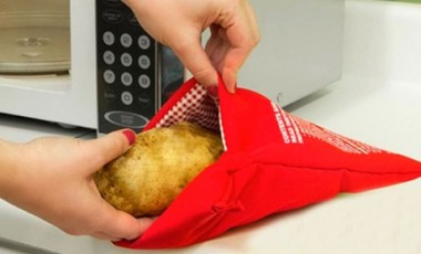 vente privée Sac de cuisson pour pommes de terre allant au micro-ondes : x 2