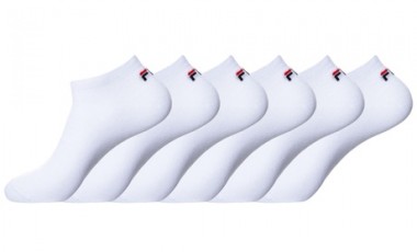 vente privée Lot de 6 paires de chaussettes Fila pour homme : Basses assorties / 39-42