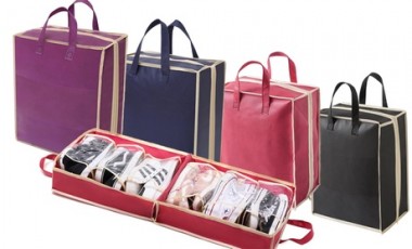 vente privée 1 ou 2 sacs organisateurs de chaussures pour voyages, jusqu'à 6 paires de chaussures