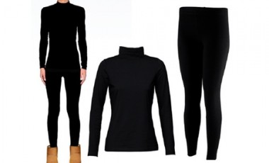 vente privée Sous pull à col montant et/ou legging thermiques