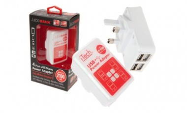 vente privée 1 ou 2 adaptateurs USB 4 ports avec indicateur de charge LED