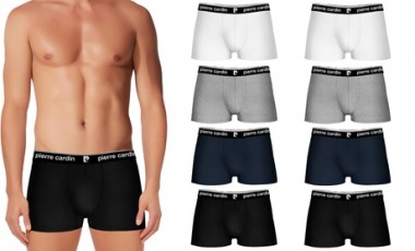 vente privée Lot de 8 boxers Pierre Cardin, pour homme