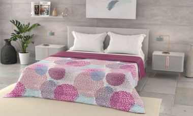 vente privée Couette d été imprimée Basic microfibre 100% : 200 x 240 cm / Orione