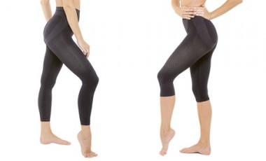 vente privée Leggings noirs auto-massant avec microcapsules, livraison offerte