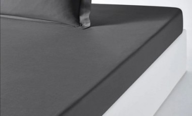 vente privée Lot de 2 draps-housses en coton biologique : 140 x 200 cm / Nude