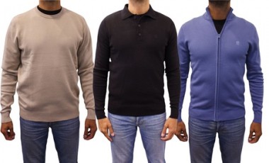vente privée Pull Milano Bill Tornade : Col rond / Noir / Taille XXL