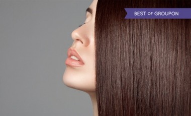vente privée Lissage français sur cheveux mi-longs