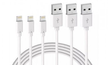 vente privée Câbles de charge compatibles iPhone® Lightning® et USB : 1 / 1 m