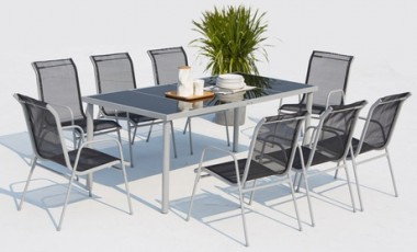 vente privée Salon de jardin Malaga : 6 places