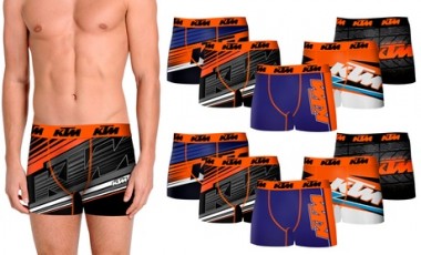 vente privée Pack de 5 ou 10 boxers de la marque KTM pour homme