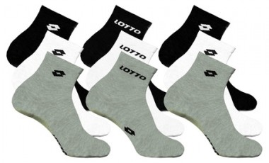 vente privée 6 à 15 chaussettes basses Lotto, coloris au choix