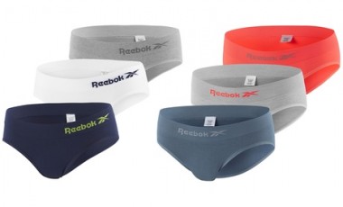 vente privée Lot 3 ou 6 culottes sans coutures pour femme de la marque Reebok, modèle au choix