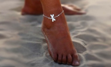 vente privée 1 ou 2 bracelets cheville Libellule