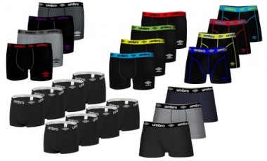 vente privée Lot de 3, 4 ou 8 boxers en coton pour homme Umbro