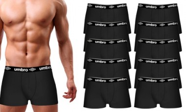 vente privée Pack de 5 ou 10 boxers pour hommes de la marque Umbro